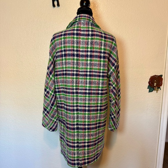 ASTR The Label Keller Plaid Wool Blend Coat Plaid Size Medium - Picture 9 of 15